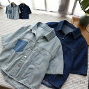 【送料無料】半袖 デニムシャツ トップス レディース 半袖シャツ 夏 ショート丈 カジュアル 夏服 夏物 半袖デニムジャケット アウター デニム シャツ