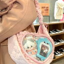 【送料無料】痛バ ショルダーバッグ レディース ガールズ 女子 女性 女の子 かわいい 可愛 イベント 軽量 透明窓 オタクバッグ ぬいぐるみ入れ