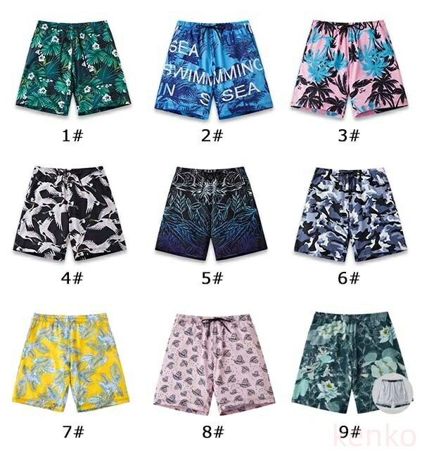 【送料無料】サーフパンツ メンズ 水着 ロング丈 インナー付き ラッシュガード 海パン サーフパンツ 海水パンツ 膝丈 ウエストゴム ボードショーツ