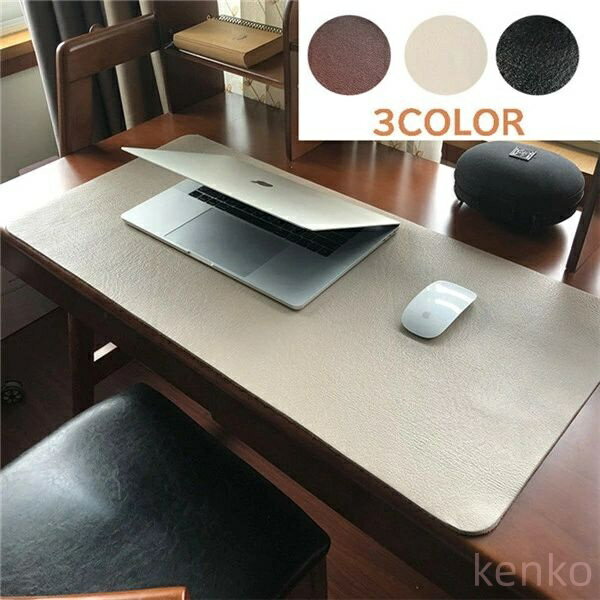 【送料無料】デスクマット 大型マウスパッド もちもち柔らか 職人仕上げ 本革レザー製 牛革 300*600mm 400*800mm 3色展開 ライトグレー ブラ...