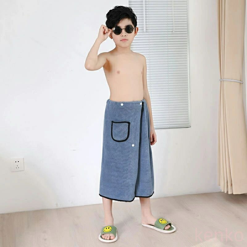 【送料無料】ラップタオル 巻きタオル マイクロファイバー 無地 ビーチタオル バスタオル 小学生 プー..