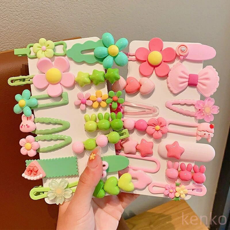 【送料無料】"ヘアクリップ 子供 ヘアピン 女の子 28点豪華セット ヘアゴム ヘアアクセサリー 髪ゴム 髪留め 子供 おしゃれ キッズ 女の子 髪飾り カラフル