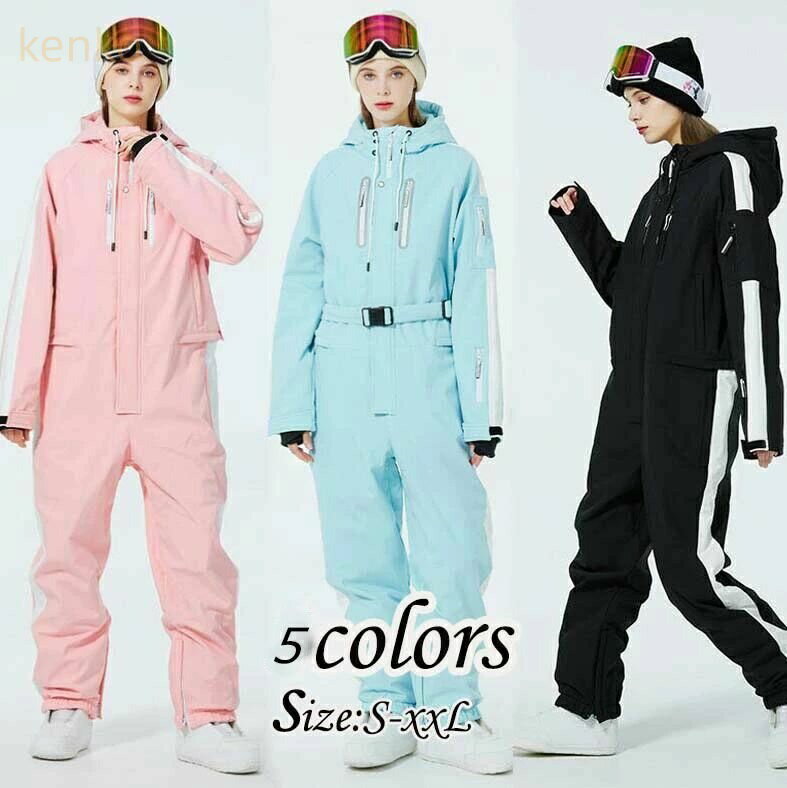 全5色 激安 スキーウェア 男女兼用 スノボーウェア 可愛い オールインワン ボードウェア レディース ス..