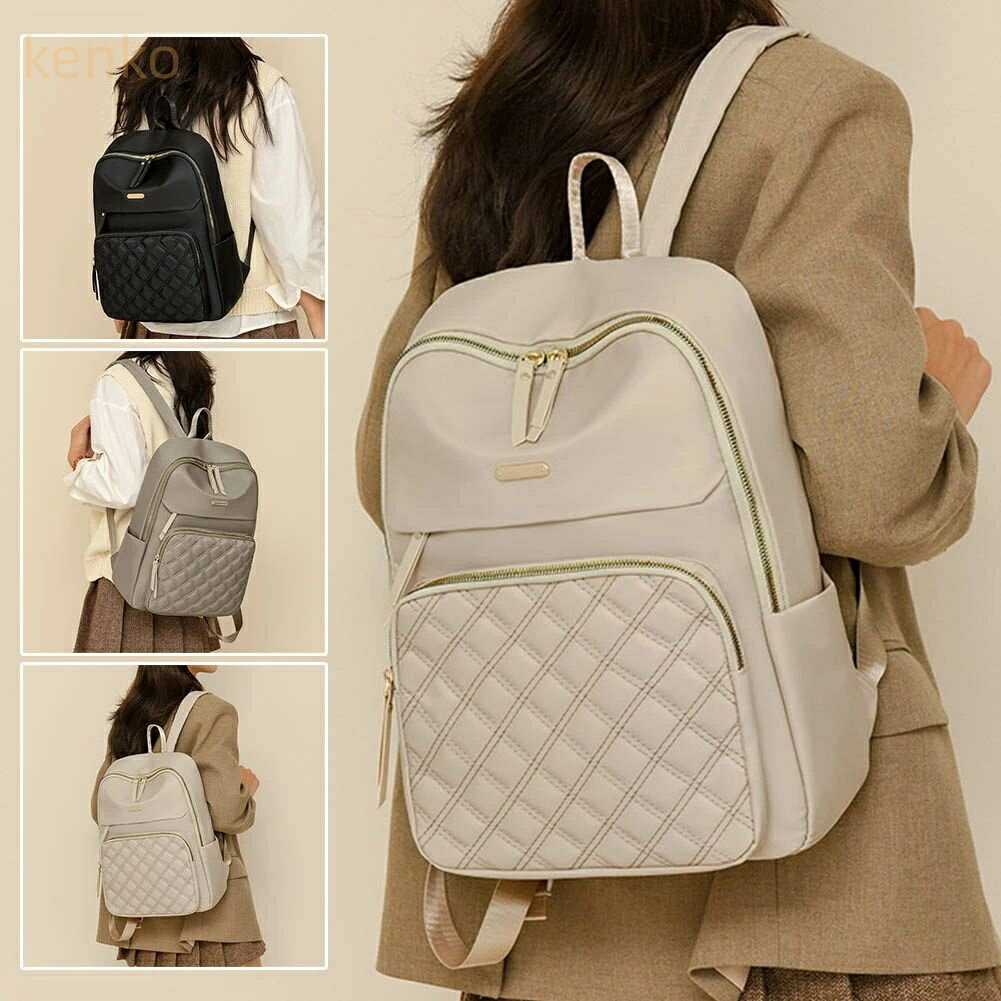 リュックサック レディース 大容量 通勤 女子 ビジネスリュック バックパック 黒 おしゃれ ビジネス 撥水 旅行 A4 軽量 ポイント キルト バッグ 旅行バッグ 通勤バッグ マザーズバッグ マザーズリュック キャリーオンベルト バック(4)