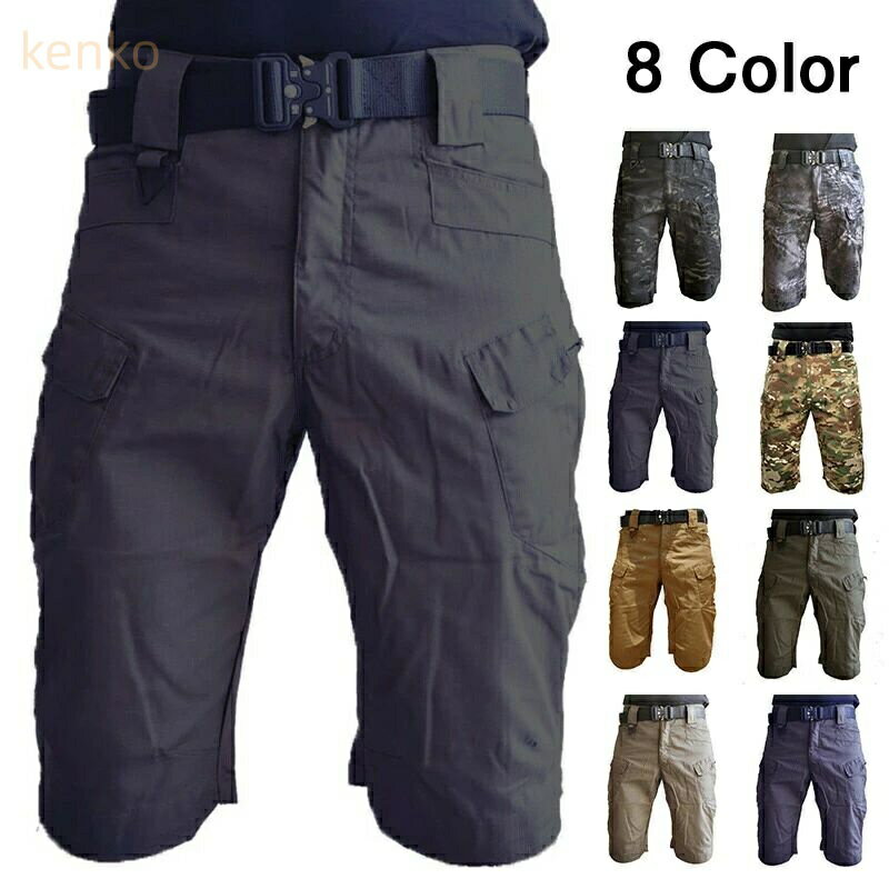 ハーフパンツ メンズ 無地 膝丈 カーゴパンツ カーゴショーツ ショートパンツ ミリタリーパンツ スキニーパンツ チノパン ダンス ゴルフ 5分丈パンツ ワークパンツ イージーパンツ ズボン 夏 夏用 作業着 迷彩柄 ジャージ 送料無料