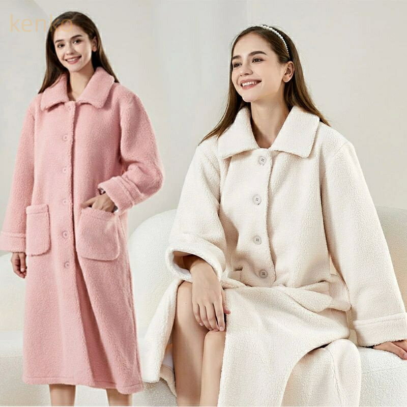 レディース もこもこ 厚手 冬 裏起毛 秋冬 タオル地 ママ バスローブ単品 大きいサイズ 高級 ガウン ル..