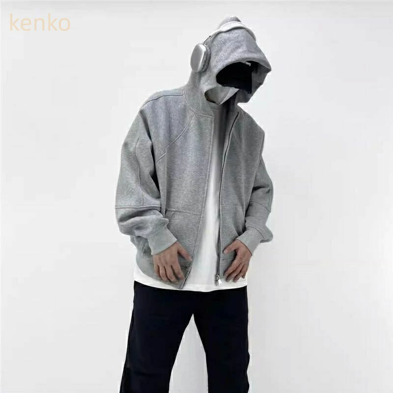 パーカー メンズ おしゃれ トップス 春 秋 無地 アメカジ フーデッド ヘビーウエイト 春秋 前開き ブランド 大きい サイズ 人気