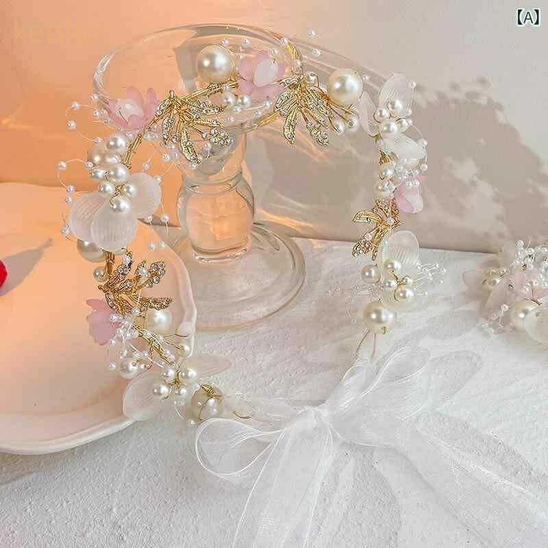 ヘアアクセサリー キッズ 女の子 花冠 プリンセス お姫様 カチューシャ ヘアバンド 森ガール ナチュラ..