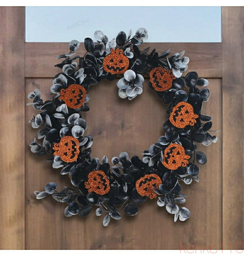 【送料無料】ハロウィン 飾り リース 直径30cm かぼちゃ ベリー パンプキン 壁 壁掛け 玄関 コンパクト..