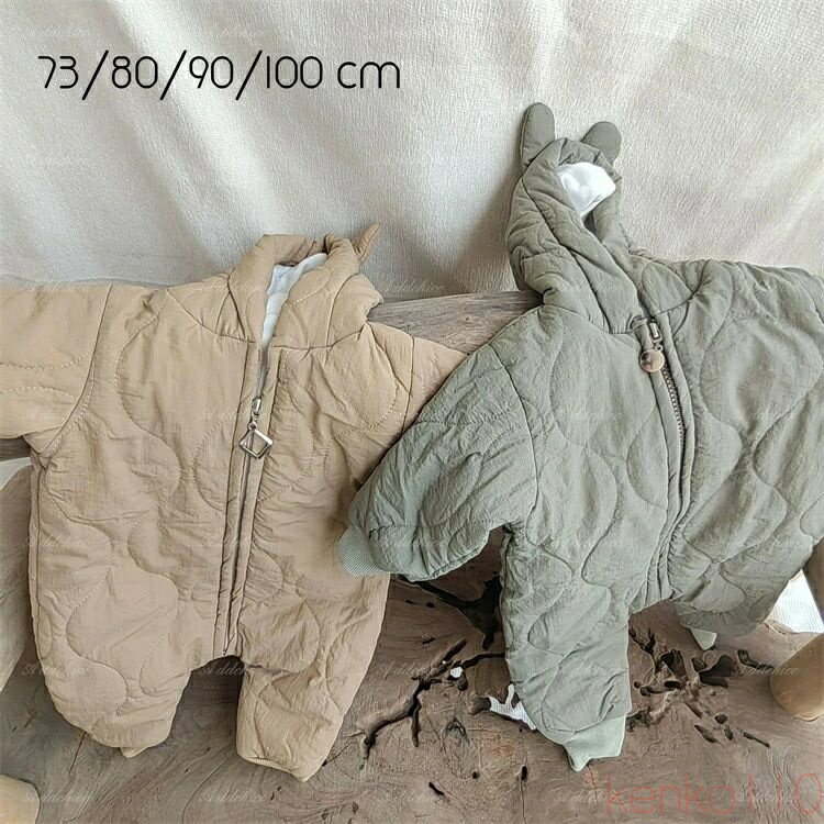 【送料無料】カバーオール ロンパース ジャンプスーツ 赤ちゃん ベビー 新生児 男の子 女の子 裏起毛 ..