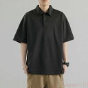 【送料無料】tシャツ 半袖 メンズ ブランド ポロシャツ 無地 シンプル カジュアル トップス 夏 ゆったり 灰色 ストリートコーデ 大きい 吸汗速乾 韓国 高校生 ファッション
