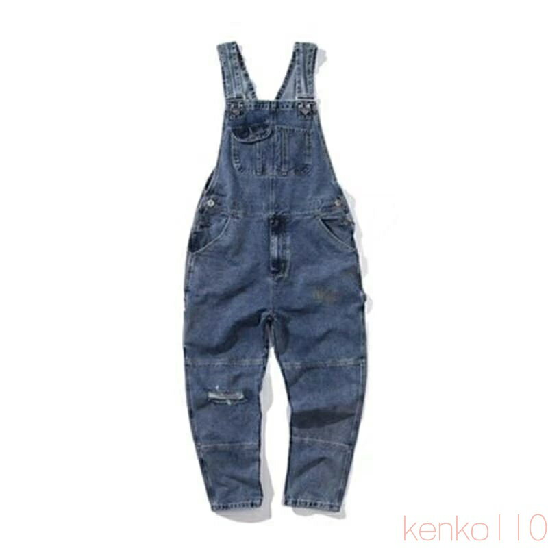 【送料無料】オーバーオール メンズ サロペット ワイド カジュアル レトロ ゆったり デニム ストレート シンプル アメカジ 秋 パンツ つなぎ 秋冬 おしゃれ 作業着 オールイ