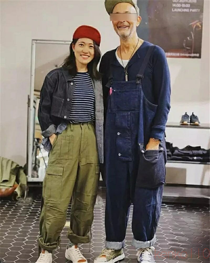 【送料無料】オーバーオール メンズ サロペット ワイド カジュアル つなぎ アメカジ 多ポケット デニムパンツ 秋 パンツ 秋冬 おしゃれ 作業着 オールインワン ボトムス 大き