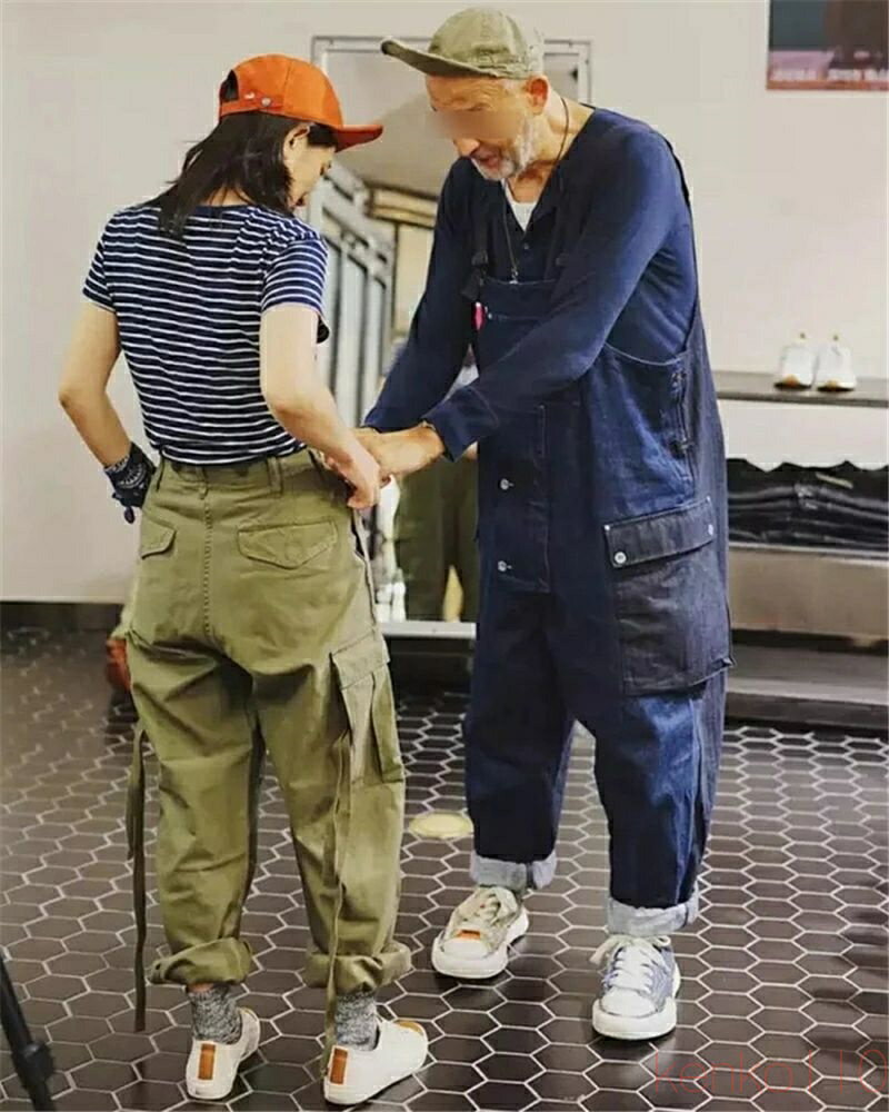 【送料無料】オーバーオール メンズ サロペット ワイド カジュアル つなぎ アメカジ 多ポケット デニムパンツ 秋 パンツ 秋冬 おしゃれ 作業着 オールインワン ボトムス 大き