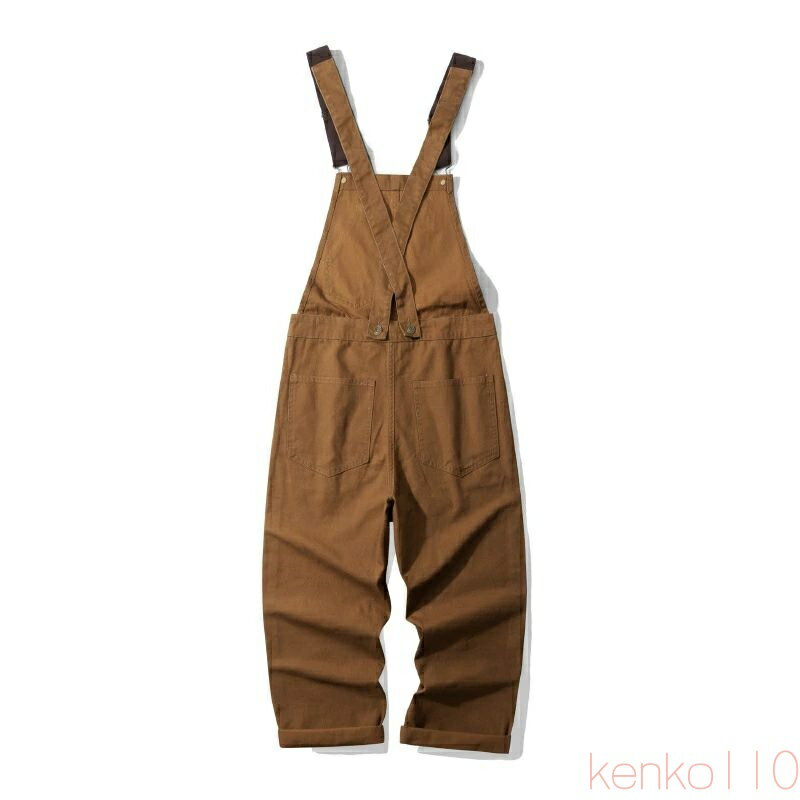 【送料無料】オーバーオール メンズ サロペット ワイド キャンバス アウトドア ストライプ ワークマン 秋 パンツ つなぎ 秋冬 おしゃれ 作業着 オールインワン ボトムス 大き