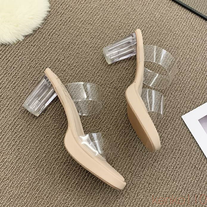 【送料無料】靴 サンダル 選べるヒール クリア シューズ レディース かわいい 大人可愛い 韓国 トレンド 流行 ガーリー フェミニン 映え SNS インスタ 10代 20代 30代 40代