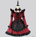 【送料無料】長袖ワンピース ロリータワンピース フリル cosplay 中国風 長袖メイド服 メイドコスプレ 大人用コスチューム 可愛いメイド服
