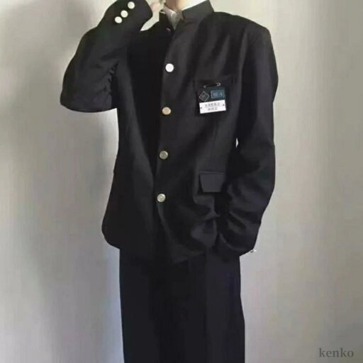 【送料無料】ズボン 詰襟 ジャケット 丸洗い 制服 学生服 ブレザー 男子 上着 パンツ+ブレザーの上下セット 上下セット ジュニア 学生服 スク