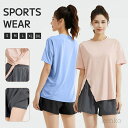 【送料無料】レディース スポーツウェア 春夏 トレーニングウェア 上下セット 半袖 Tシャツ ハーフパンツ ひざ上丈 ショットパンツ