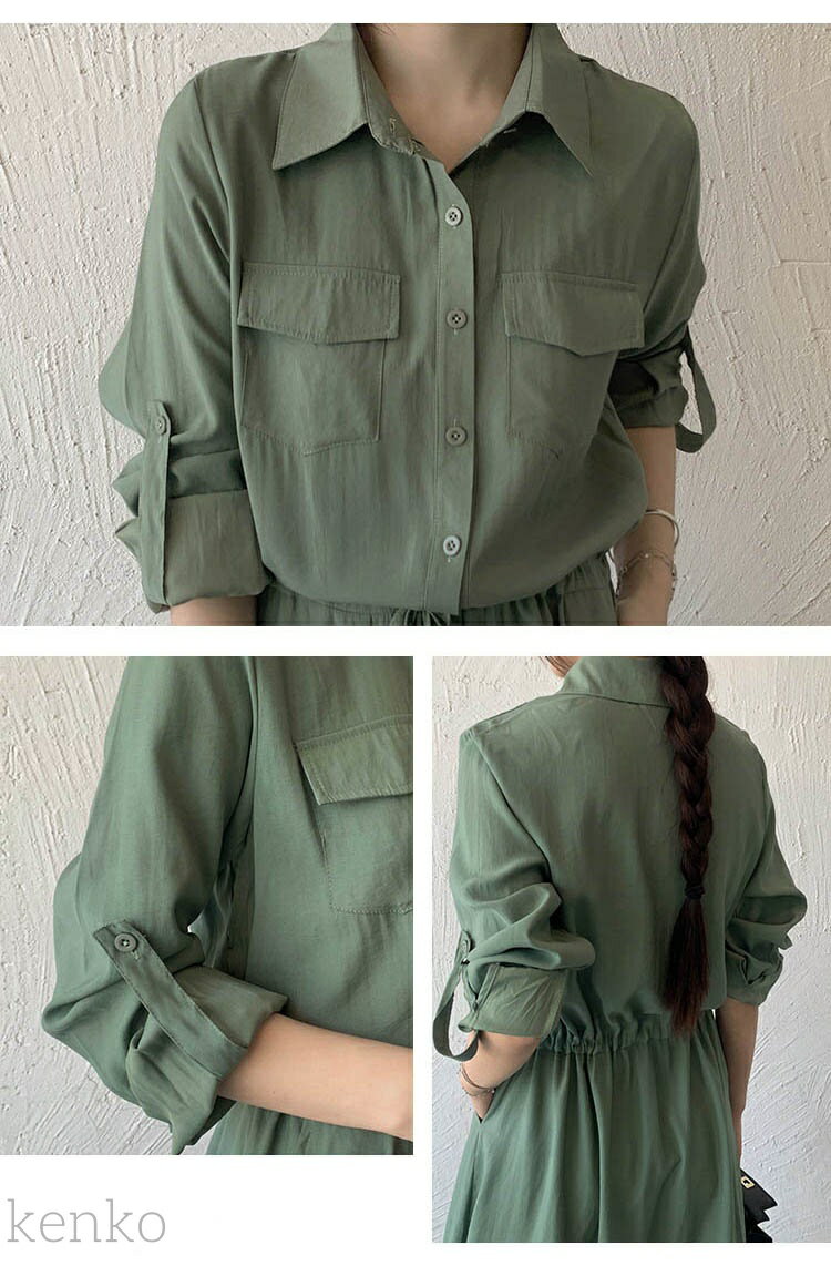 【送料無料】レディース 秋冬 ロングワンピース 長袖 シフォン ワンピース 体型カバー 大人可愛 カジュアル お洒落 Aラインワンピース きれい