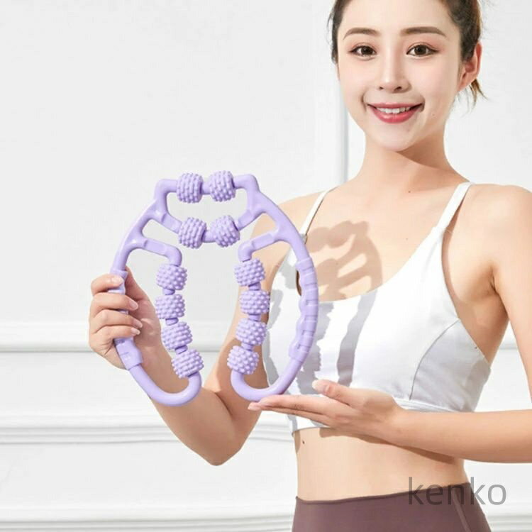 習慣家族の【送料無料】首 血行 むくみ 腰 コンパクト セルライト ふくらはぎ 美容 太もも 挟む式 手持ち 脚やせ 脚痩せ 自分磨き おうち美容 ラー｜アングル2