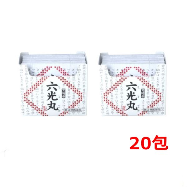 商品詳細 広告文責 社名：三重田村薬品株式会社 連絡先電話番号：0598-29-0011 メーカー名 田村薬品工業株式会社 奈良県御所市西寺田50 原産国 日本製 商品区分 第3類医薬品 添付文書の内容 商品説明文 六光丸第3類医薬品 使用上の注意 【相談すること】 1、次の人は服用前に医師、薬剤師又は登録販売者に相談すること (1)医師の治療を受けている人。 (2)妊婦又は妊娠していると思われる人。 成分・分量 1日量90粒中 センブリエキス0.18g(センブリ0.9gに相当) オウバク末0.9g ケイヒ末1.0g ソウジュツ末0.3g カンゾウ末0.45g ウルソデオキシコール酸33mg 添加物：寒梅粉、バレイショデンプン、薬用炭、アラビアゴム 効能・効果 食欲不振 消化不良 胃弱 食べ過ぎ 飲み過ぎ 胸やけ もたれ 胸つかえ はきけ(二日酔・悪酔のむかつき) 嘔吐 消化促進 消化不良による胃部・腹部膨満感 用法・用量 成人(15歳以上)　1回30粒 11歳以上15歳未満　1回20粒 8歳以上11歳未満　1回15粒 5歳以上8歳未満　1回10粒 3歳以上5歳未満　1回7粒 いずれも1日3回食後、お湯又は水で服用すること。 3歳未満は服用しないこと。 (1)小児に服用させる場合には、保護者の指導監督のもとに服用させること。 (2)3歳以上の幼児に服用させる場合には、薬剤がのどにつかえることのないよう、よく注意すること。 保管及び取り扱い上の注意 (1)直射日光の当たらない湿気の少ない涼しい所に保管すること。 (2)小児の手の届かない所に保管すること。 (3)他の容器に入れ替えないこと（誤用の原因になったり品質が変わる）。 (4)使用期限を過ぎた製品は服用しないこと。 製造販売元 田村薬品工業株式会社 奈良県御所市西寺田50 お客様相談室 電話：06-6203-5151 受付時間：10：00〜17：00（土、日、祝日を除く） リスク区分 リスク区分 第3類医薬品 医薬品の使用期限 使用期限 使用期限まで1年以上あるものをお送りします。 医薬品販売に関する記載事項（必須記載事項）はこちら