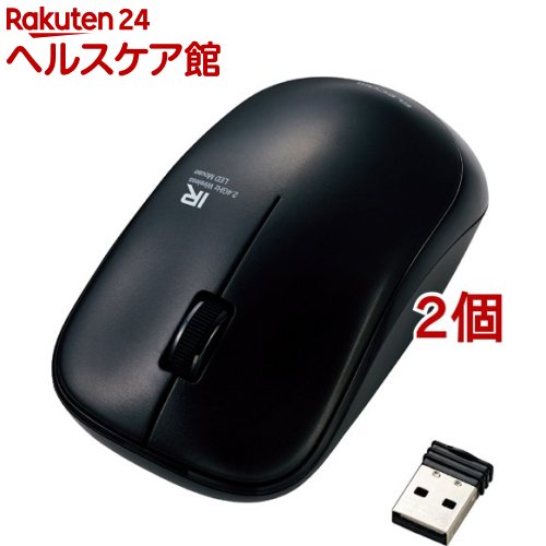 ���쥳�� �磻��쥹�ޥ��� 3�ܥ��� BlueLED 2.4GHz ̵�� �����ȥ꡼ M-FIR08DRBK(2�ĥ��å�)�ڥ��쥳��(ELECOM)��