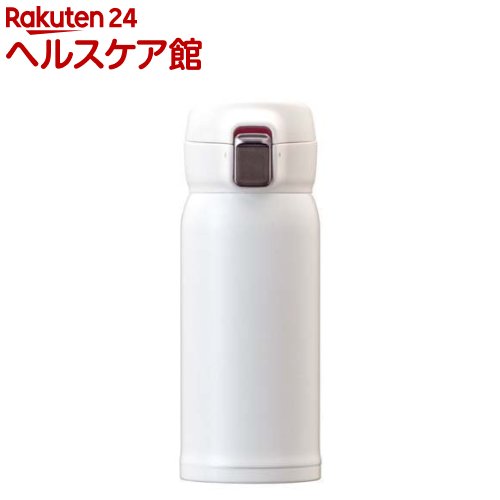 分解できる超軽量ワンタッチマグボトル 370ml ホワイト ARNW-350WH(1個)【(株)アト...
