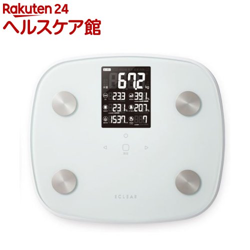 エレコム 体組成計 体重計 ヘルスメーター 大画面 BMI ホワイト(1台)【エレコム(ELECOM)】