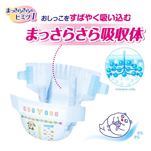 グーン まっさらさら通気 テープタイプ Mサイズ(80枚入)【グーン(GOO.N)】[おむつ トイレ ケアグッズ オムツ]