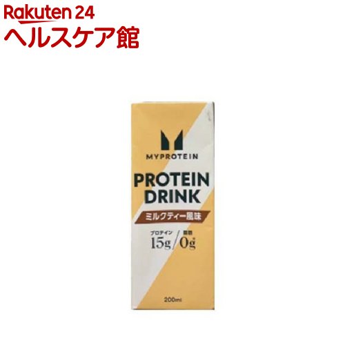 お店TOP＞健康食品＞プロテイン＞プロテイン容量・タイプ別＞プロテインドリンク＞マイプロテイン ミルクティー風味 (200ml×24本)【マイプロテイン ミルクティー風味の商品詳細】●マイプロテインは、イギリス発のスポーツ栄養食品ブランドで...
