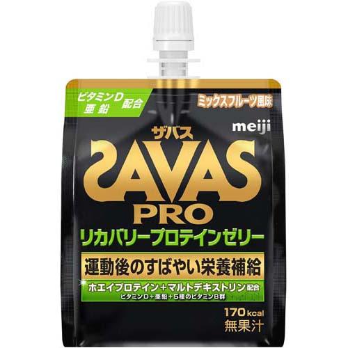 ザバス リカバリープロテインゼリー ミックスフルーツ風味(180g*6個入)【sav01】【...