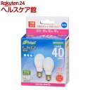 LED電球 小型 E17 40形相当 昼光色 4D-G-E17 IH232P(2個入)【OHM】(3)