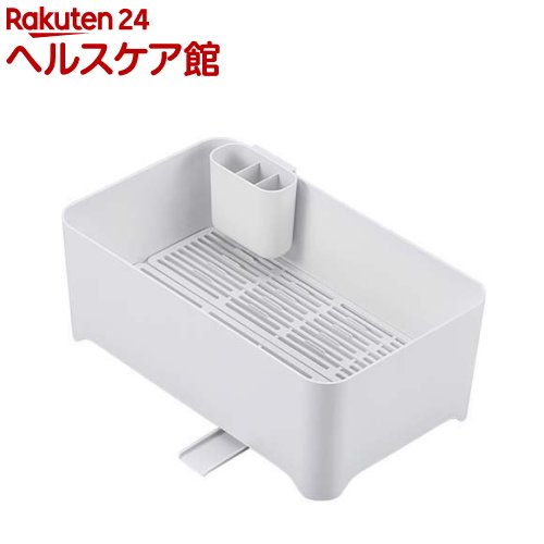 余白 洗い桶になる水切りケース ピュアホワイト MG-0311(1セット)【余白】