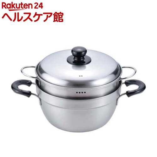 燕三 IH対応ふきこぼれにくい二段蒸し器 23cm EM-010(1個)【燕三】
