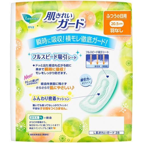ロリエ 肌きれいガード ふつうの日用 羽なし(28個入*24袋セット)【ロリエ】