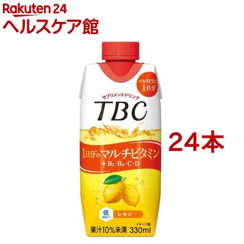 TBC サプリメントドリンク 1日分のマルチビタミン レモン(330ml*24本セット)【TBC】