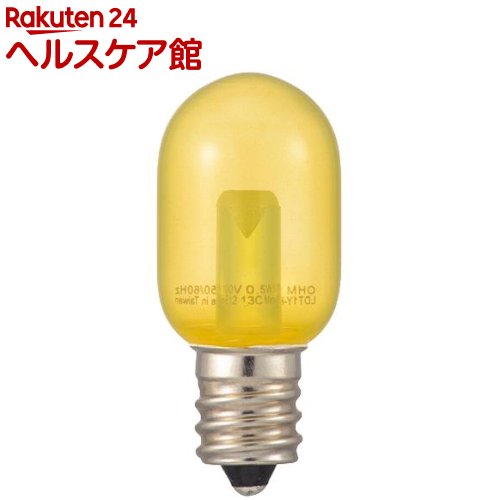 Other - LEDナツメ球 装飾用 クリア黄色 LDT1Y-H-E12 13C(1個)【OHM】