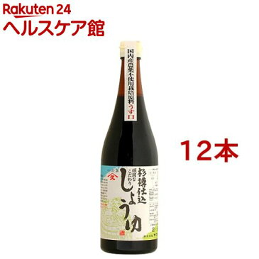 頑固 淡口醤油(720ml*12本セット)