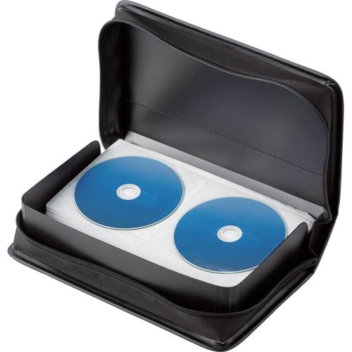 エレコム Blu-ray／DVD／CD対応ファスナーケース ブラック CCD-SSB96BK(1コ入)【エレコム(ELECOM)】