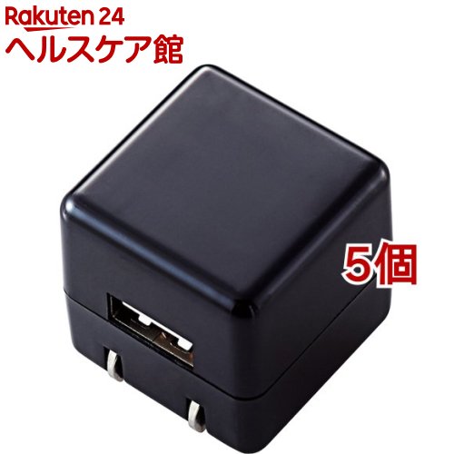 쥳 ǥץ졼䡼Ŵ iPodŴ iPhoneŴ AC 塼ַ USB BK(5ĥå)ڥ쥳(ELECOM)