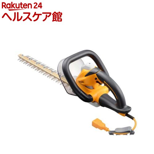 お店TOP＞DIY・ガーデン＞ガーデニング＞ガーデニング用具・工具＞草刈機＞京セラ(リョービ) コード式ヘッジトリマー(生垣バリカン) HT-3833H 666703A (1台)【京セラ(リョービ) コード式ヘッジトリマー(生垣バリカン) HT-3833H 666703Aの商品詳細】●生け垣の刈込み、庭木の整枝・剪定。●作業中に釘、フェンスなどの金属物に当たった場合でもブレードの変形が回避でき、継続使用が可能なクラッチ機構搭載による刃物保護機構を搭載しています。●負荷が掛かっても回転数の落ち込みが少ないモーターを採用しているので切削能力が向上しています。●排気形状変更及び静音ゴム継承により騒音を低減しています。●モーター排気風を利用し刈り取った枝葉のギヤケースへの侵入を防ぐクズ侵入防止機構を搭載しています。●動源である駆動部からグリップ部まで伝わっていた不快な振動を特殊防振ゴムが吸収する防振機構を搭載しています。【セット詳細】ブレード(本体取付)*1・ブレードカバー(本体取付)*1・ベルトフックストラップ(本体取付)*1・延長コード(10m)*1。【規格概要】刈込幅：380mm。最大切断径：17mm(樹木の種類や刃物の切れ味により変わる場合があります)。消費電力：350W。ストローク数：1900min-1。ストローク量：28mm。クラッチ機構：有。品名コード：666703A。(材質)ハウジング：PA、ABS+TPE。ブレード・ブレードカバー：鉄・PVC。電源コード：PVC。【注意事項】・取扱説明書をお読みの上、正しくお使いください。・本機は生垣の刈込や庭木の整枝・剪定に利用して下さい(草刈りや芝の刈込みには絶対に使用しないでください※故障の原因となります)。・雨の中での作業や雨上がり・水やり(散水)直後の濡れた枝の刈込みはしないでください。・セフティロックボタンを押込んだ状態で固定しないでください。・本機を使用する前に鉄芯・針金・板などがないことを確認してください。・刈込中にブレードを無理に押し付けたりするとブレードが破損することがありますので注意してください。【原産国】中国【ブランド】リョービ(京セラ)【発売元、製造元、輸入元又は販売元】京セラインダストリアルツールズリニューアルに伴い、パッケージ・内容等予告なく変更する場合がございます。予めご了承ください。京セラインダストリアルツールズ0570-666-787広告文責：楽天グループ株式会社電話：050-5577-5042[生活家電/ブランド：リョービ(京セラ)/]