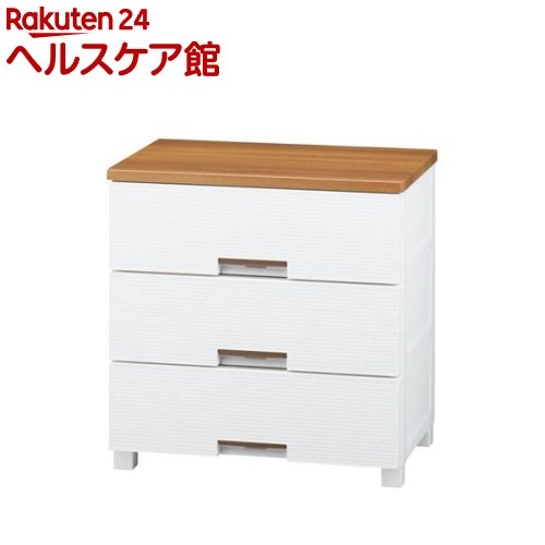 チェスト フィッツプラス メッシュ 3段 ホワイト 奥行約41×幅65×高さ66cm FM6503(1台)【フィッツ(収納用品)】 チェスト フィッツプラス メッシュ 3段 ホワイト 奥行約41×幅65×高さ66cm FM6503(1台)【フィッツ(収納用品)】