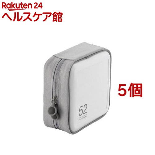 エレコム CD／DVDファスナーケース CCD-H52WH(5個セット)【エレコム(ELECOM)】