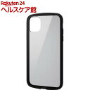 エレコム iPhone11 ケース カバー TPU ポリカーボネート 耐衝撃 PM-A19CTSLFCBK(1個)