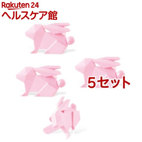 エレコム コンセントキャップ ホコリ防止 難燃性樹脂 ウサギ ピンク T-CAPKAKU2(4個入*5セット)【エレコム(ELECOM)】