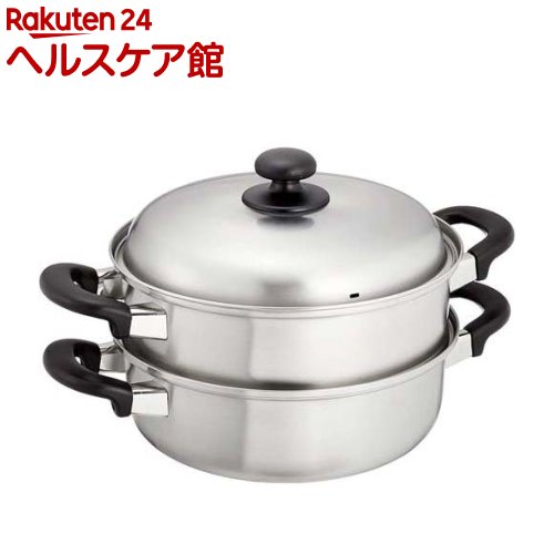 Ih/Gas Compatible - 燕三 IH対応二段蒸し器 24cm EM-017(1個)【燕三】