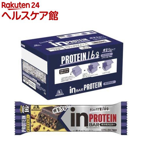 森永製菓 inバープロテイン ザクザクビター(12本)【inバー】のサムネイル