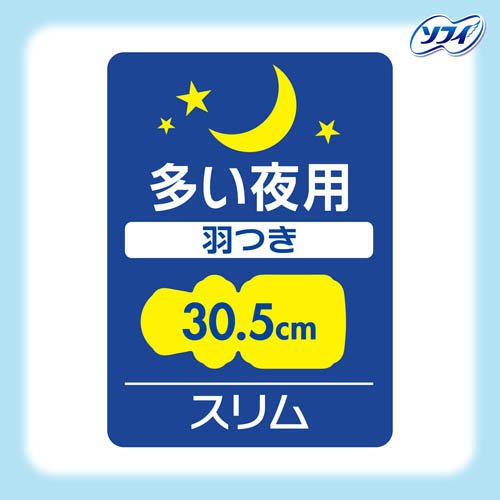 センターイン コンパクト 1/2 多い夜用 無香料 羽つき 30.5cm(12個*3袋セット)【wmc_3】【ソフィ　センターインコンパクト】[生理用品] kenkocom-11857788 楽天24 ヘルスケア館 サンプル画像2