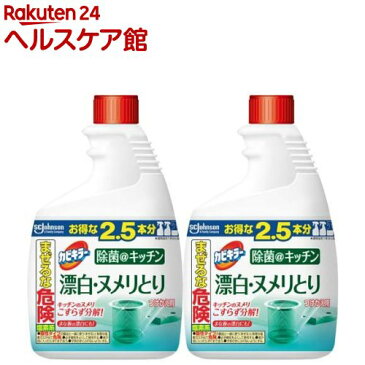 カビキラー 除菌＠キッチン 漂白・ヌメリとり 泡スプレー 特大サイズ 付替(1000g*2本セット)【カビキラー】